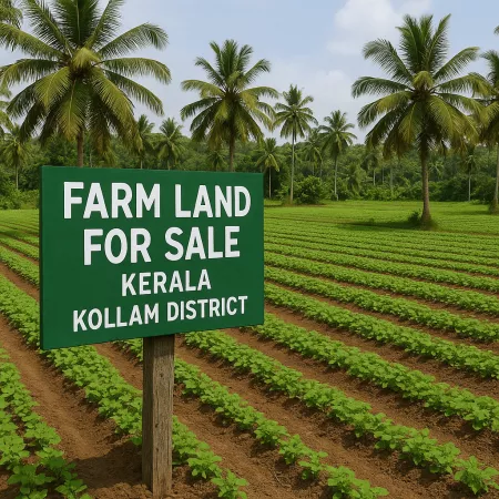 Farm land in Perinad Kollam district for sale Nine Acres